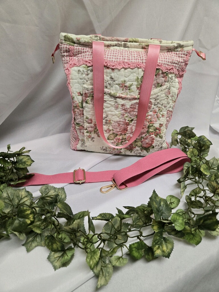 Pretty in Pink Medium Crossbody Tote