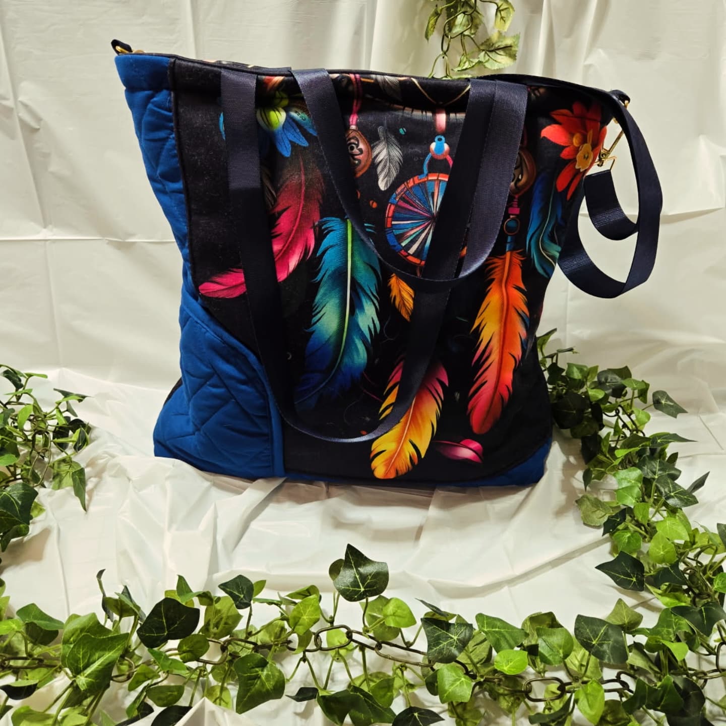 Electric Dreams Large Crossbody Tote
