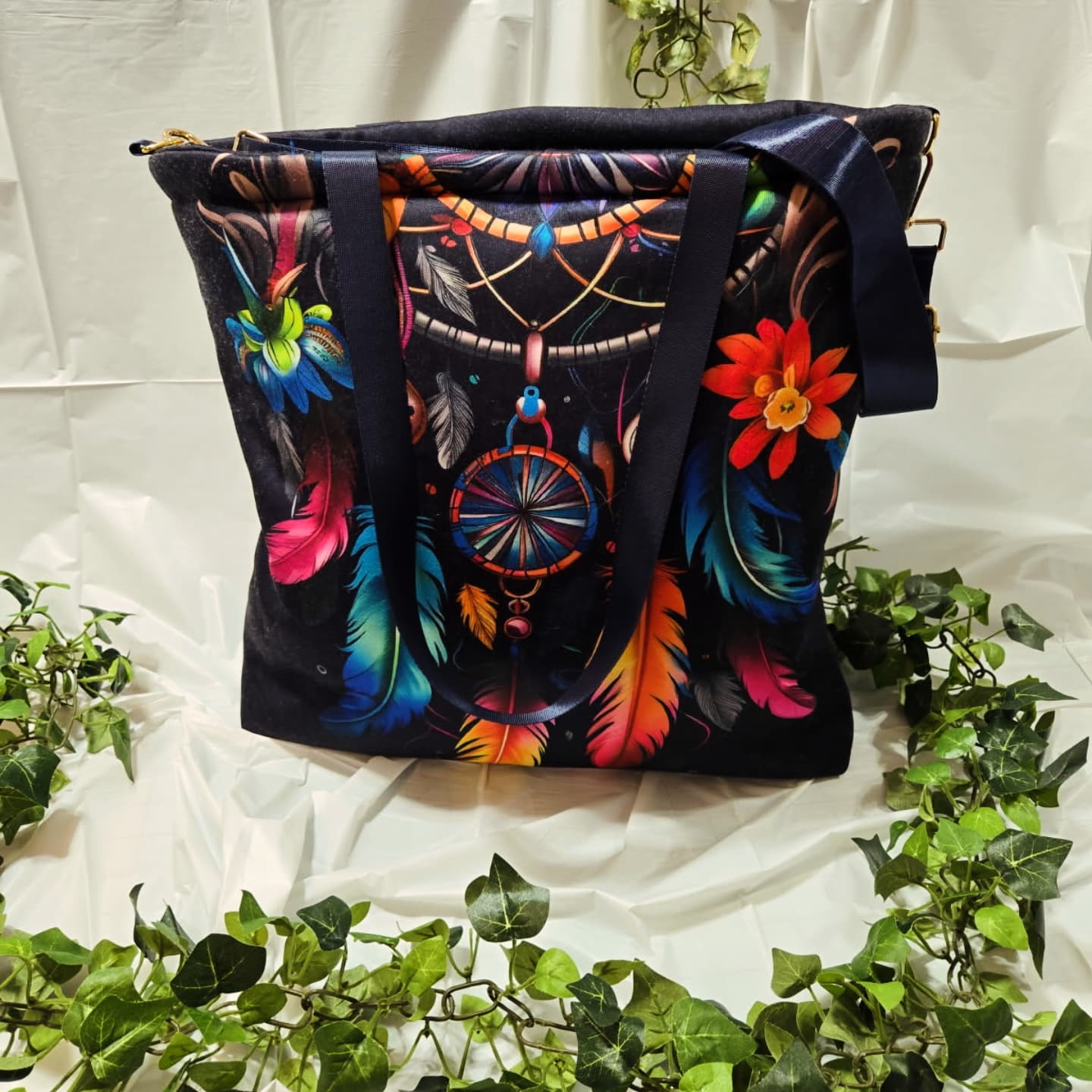 Electric Dreams Large Crossbody Tote