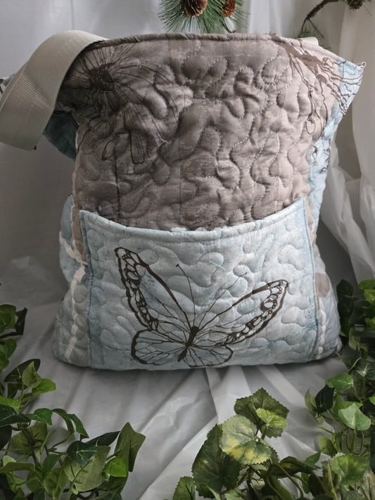 Stormy Sky Large Crossbody Tote