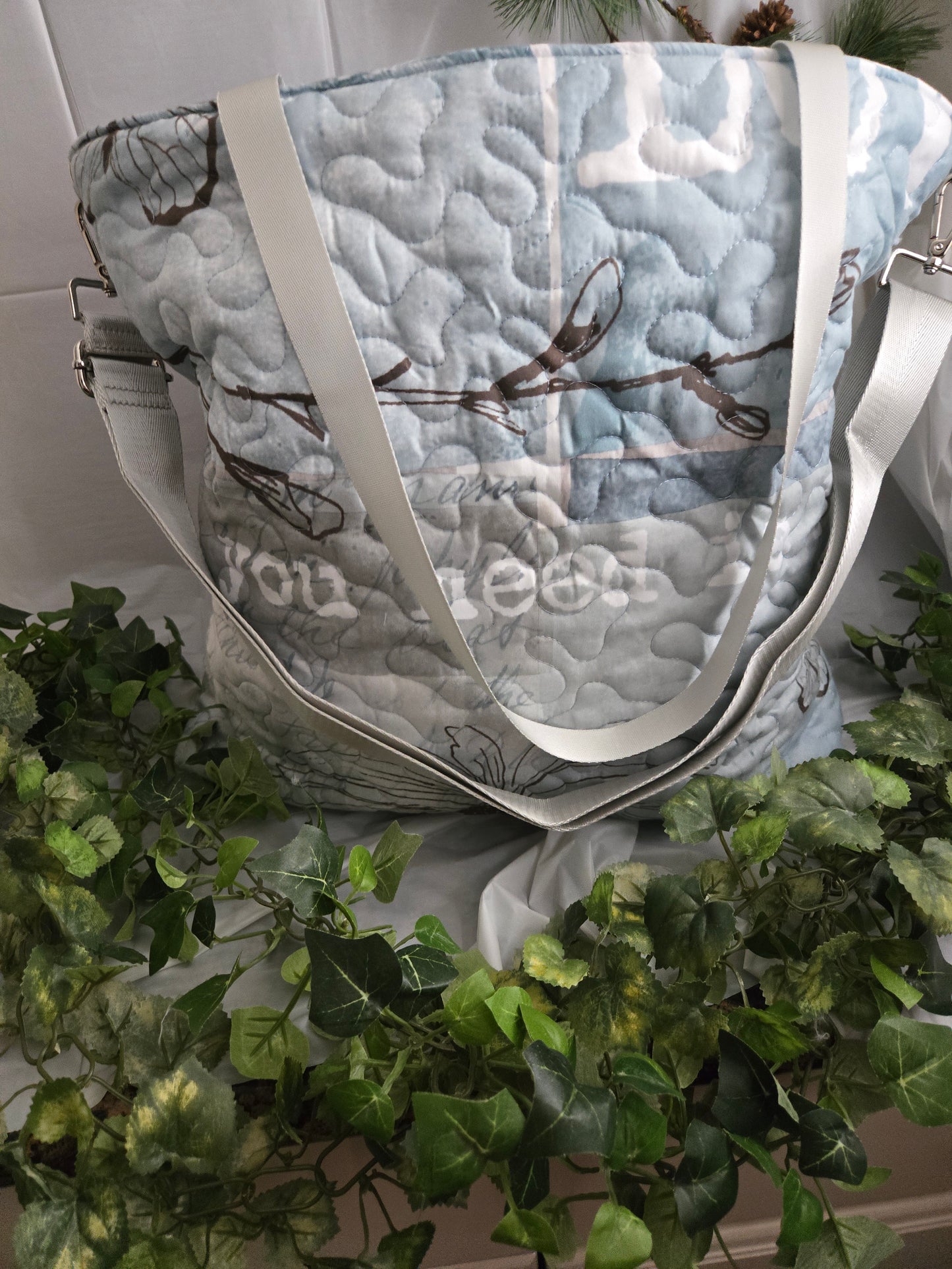 Stormy Sky Large Crossbody Tote