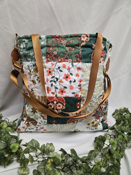 Secret Garden Large Crossbody Tote