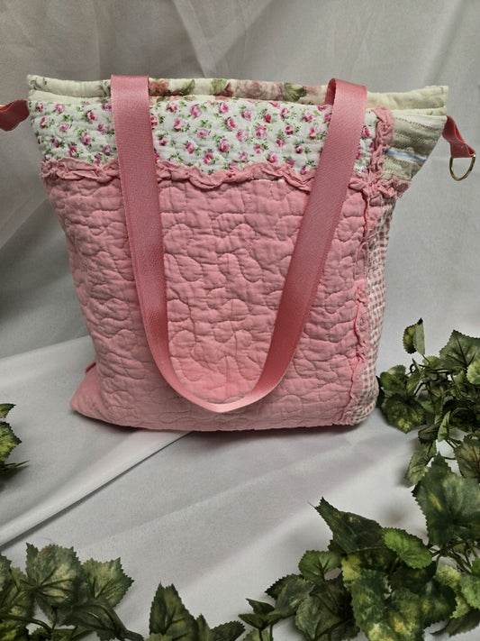Pretty in Pink Medium Crossbody Tote