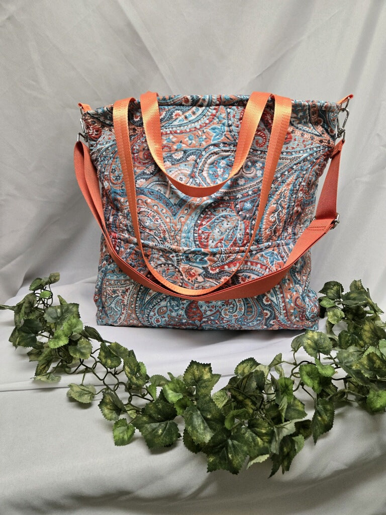 Paisley Sunset Large Crossbody Tote