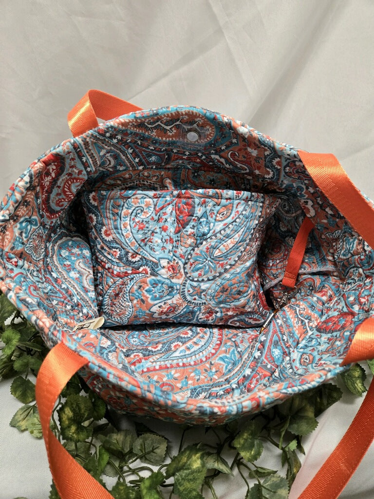 Paisley Sunset Large Crossbody Tote