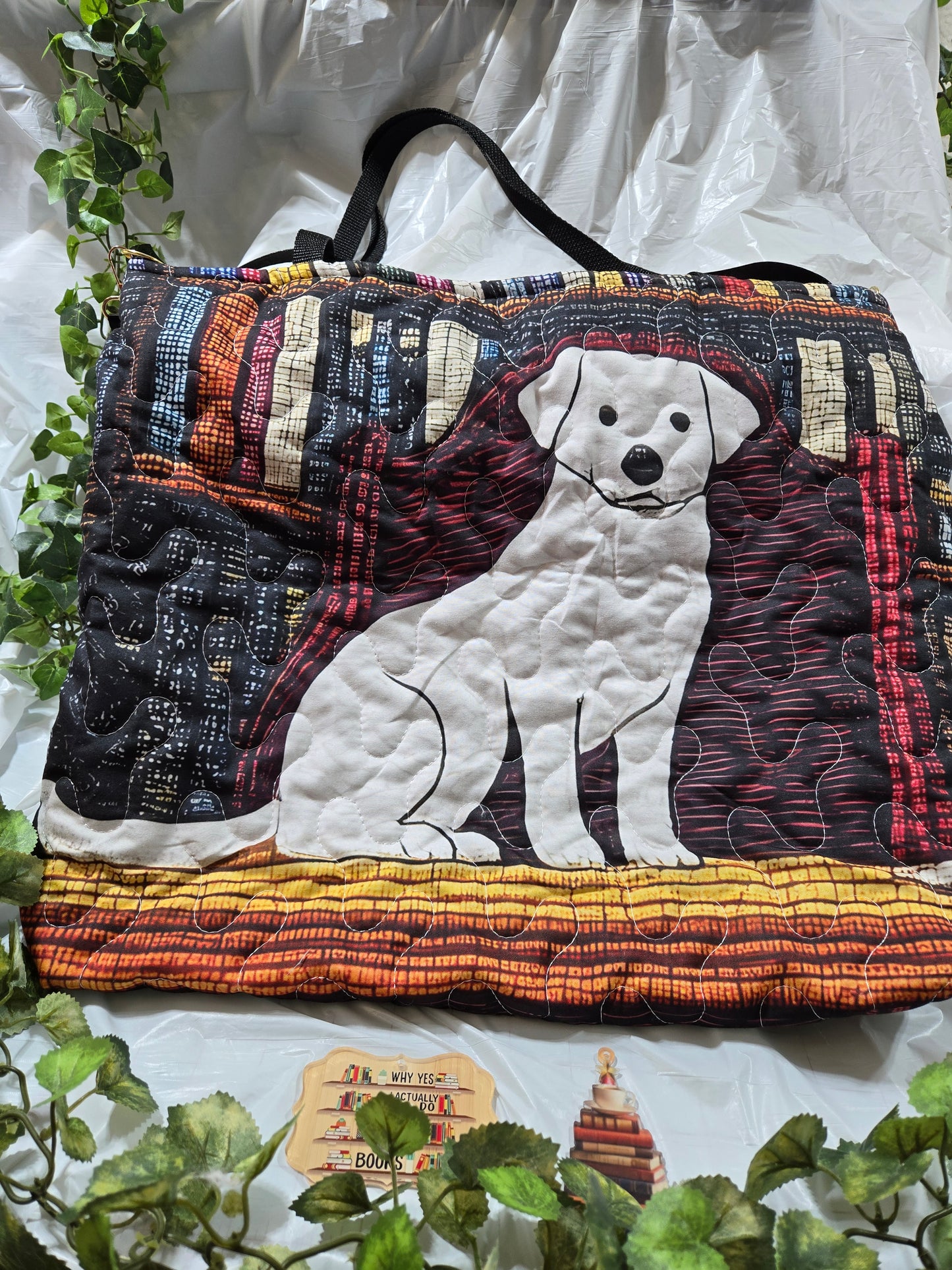 A Librarian's Best Friend Large Crossbody Tote