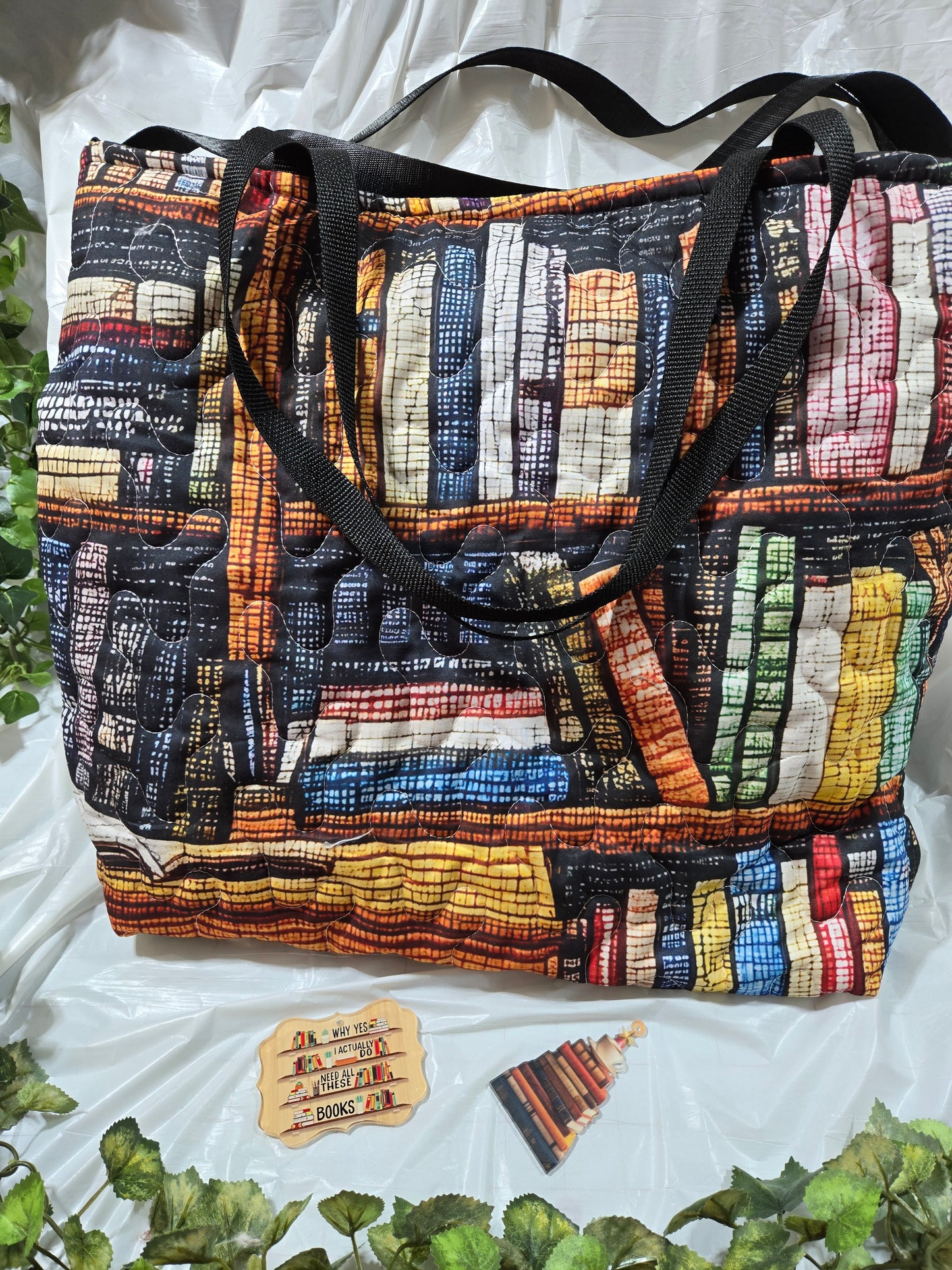 A Librarian's Best Friend Large Crossbody Tote